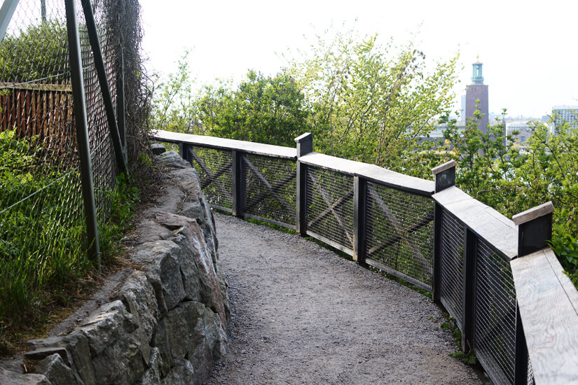 Am Monteliusvägen eine gute Stelle zum Fotografieren suchen